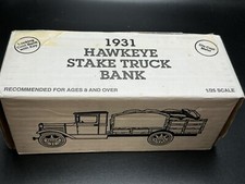 ERTL 1931 Hawkeye Stake Truck Bank with Key 1/25 JC Penney Dept Stores