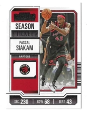 2023-24 Panini Contenders Basketball Pascal Siakam Card #30 Toronto Raptors