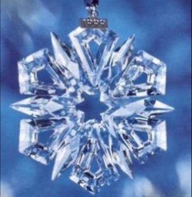 SWAROVSKI 1999 MIB Star /Snowflake Annual Ornament in Box Incl