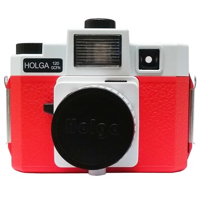 HOLGA 120GCFN White Red Lomo Medium Format Film Camera