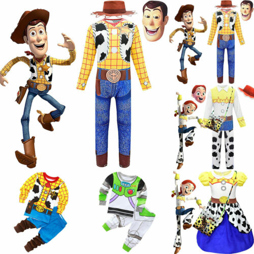 Kids Toy Story Woody Buzz Jessie Fancy Dress Carnival Boy Girl Cosplay Costume. - Picture 1 of 17