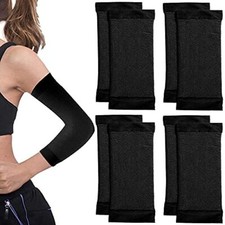 4 Pairs Arm Sleeves Arm Elastic Compression Arm Shapers Sport Fitness Arm Shaper
