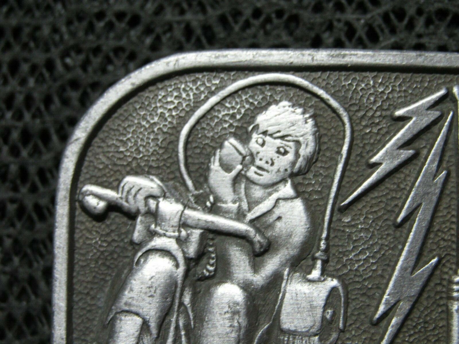 BREAKER BREAKER CB RADIO MOTORCYCLE TOWER BELT BUCKLE… Gem