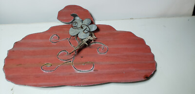 HAND MADE HANGING CORRUGATED TIN HALLOWEEN PUMPKIN! MODERN FARMHOUSE DECOR