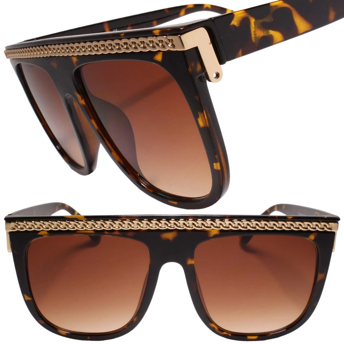 Flat top tortoise best sale sunglasses