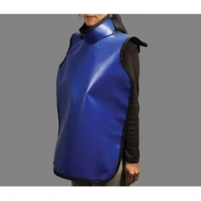 LEAD ADULT APRON 0.3MM WITH COLLAR - BLUE PROTECTALL 24" x 36