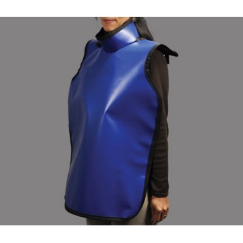 Adult Lead Apron 0.3mm With Collar - Grey, 24x36 Inches, X-Ray Protection (XR717)