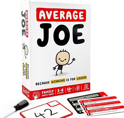 Average Joe Trivia Game Format Games Family Dry Erase Party Card Board