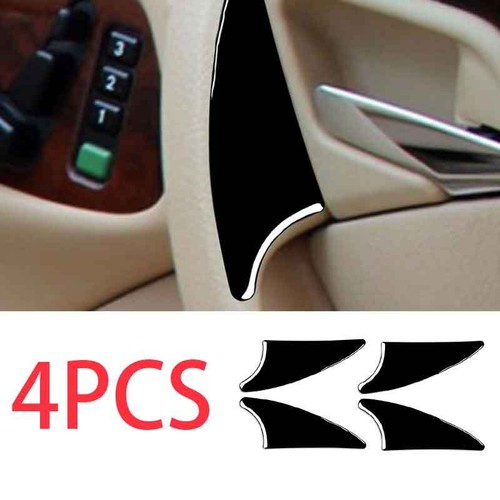 1996-2002 For Benz E-Class W210 Interior Door Armrest Gloss Black 4X Cover Trim - Picture 1 of 6