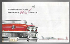 Original 1958 Buick Full Line Folding Brochure Super Special Estate Wagons 