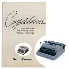 Smith Corona Silent Typewriter Instruction Manual Repro User Antique Vtg thumbnail