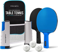 All-n-One Ping Pong Set - Retractable Ping Pong Net 72", Paddles, Balls and Case