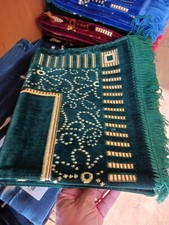 Turkish Islamic prayer rug; velvet