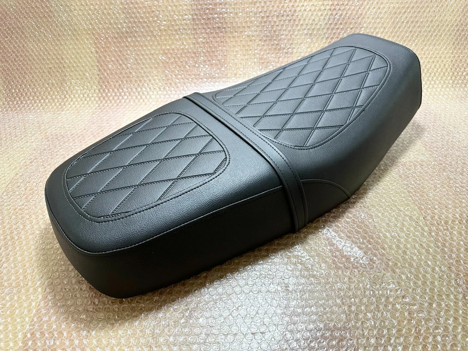 Honda CB400 A 1978-1979 Seat TI TII Hawk I II Classic Metal Pan motocicleta preta - Imagem 4 de 4