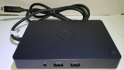 DELL WD15 USB TYPE-C DOCKING STATION K17A 05FDDV +130W AC ADAPT +VGA +DP +USB