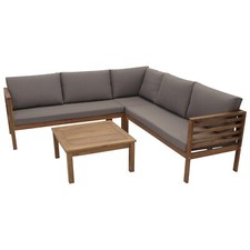Loungeset Loungegarnitur Ecklounge Garten Sitzgruppe MANAUS 208x208cm Akazie