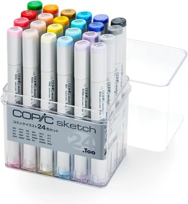 Copic Sketch Comic Illustration 24 Farben Set Kunst Illustration Marker Japan...