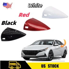Front Driver Side Door Handle Key Cover Cap FOR 20-23 Hyundai Elantra Black/Red