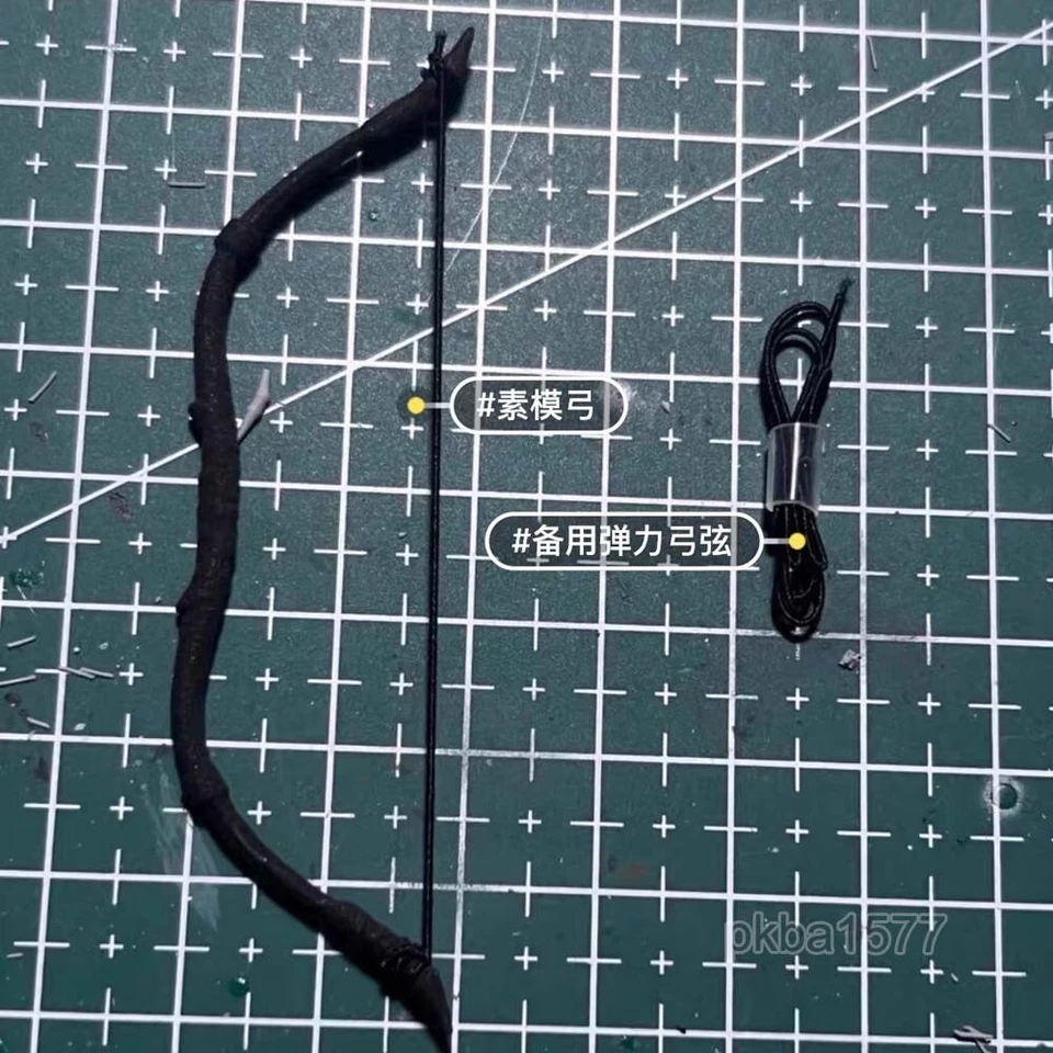 Bolsa de arco y flechas 1/18 sin pintar para figura de acción Planet Green Valley de 3,75"" Foto 2 de 4