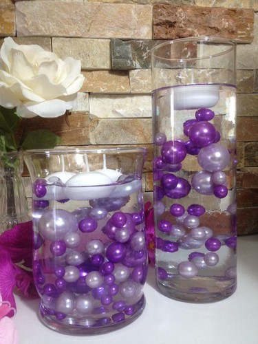 Floating Vase filler Pearls Wedding Decorations 80pc (Select Color Choice) - Picture 3 of 7