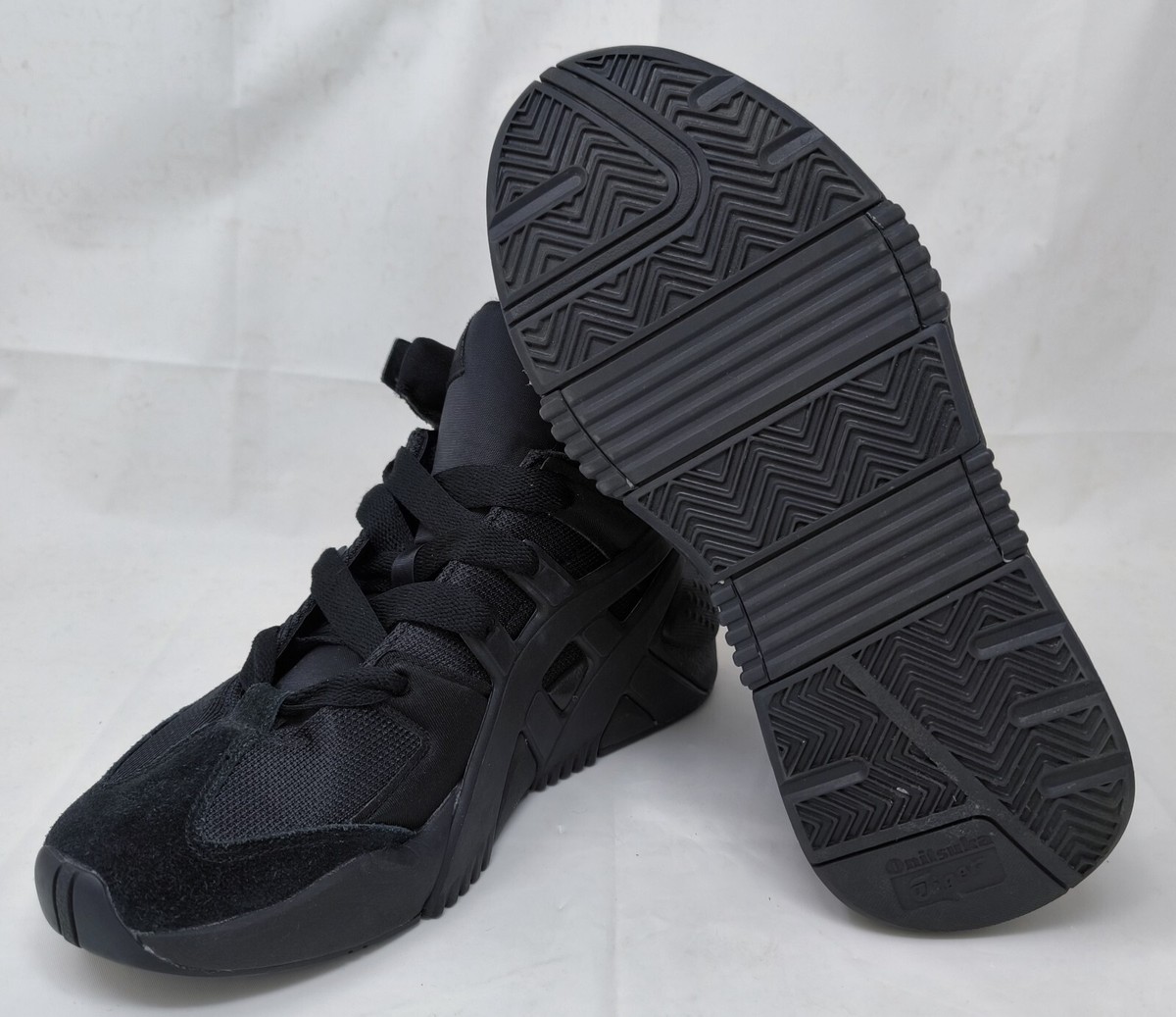 Size 7.5 - Onitsuka Tiger BIG LOGO TRAINER PUFFED 1183B559 BLACK