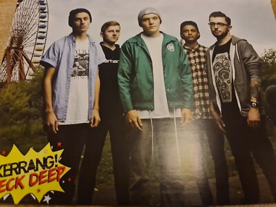 NECK DEEP / ALEX GASKARTH ALL TIME LOW  A4 POSTER KERRANG  MAGAZINE UK  Mint 