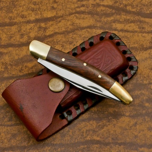 Rody Stan HAND MADE D2 STEEL DUAL BLADE FOLDING POCKET KNIFE/SLIP JOINT- AS-5771 - Picture 6 of 8