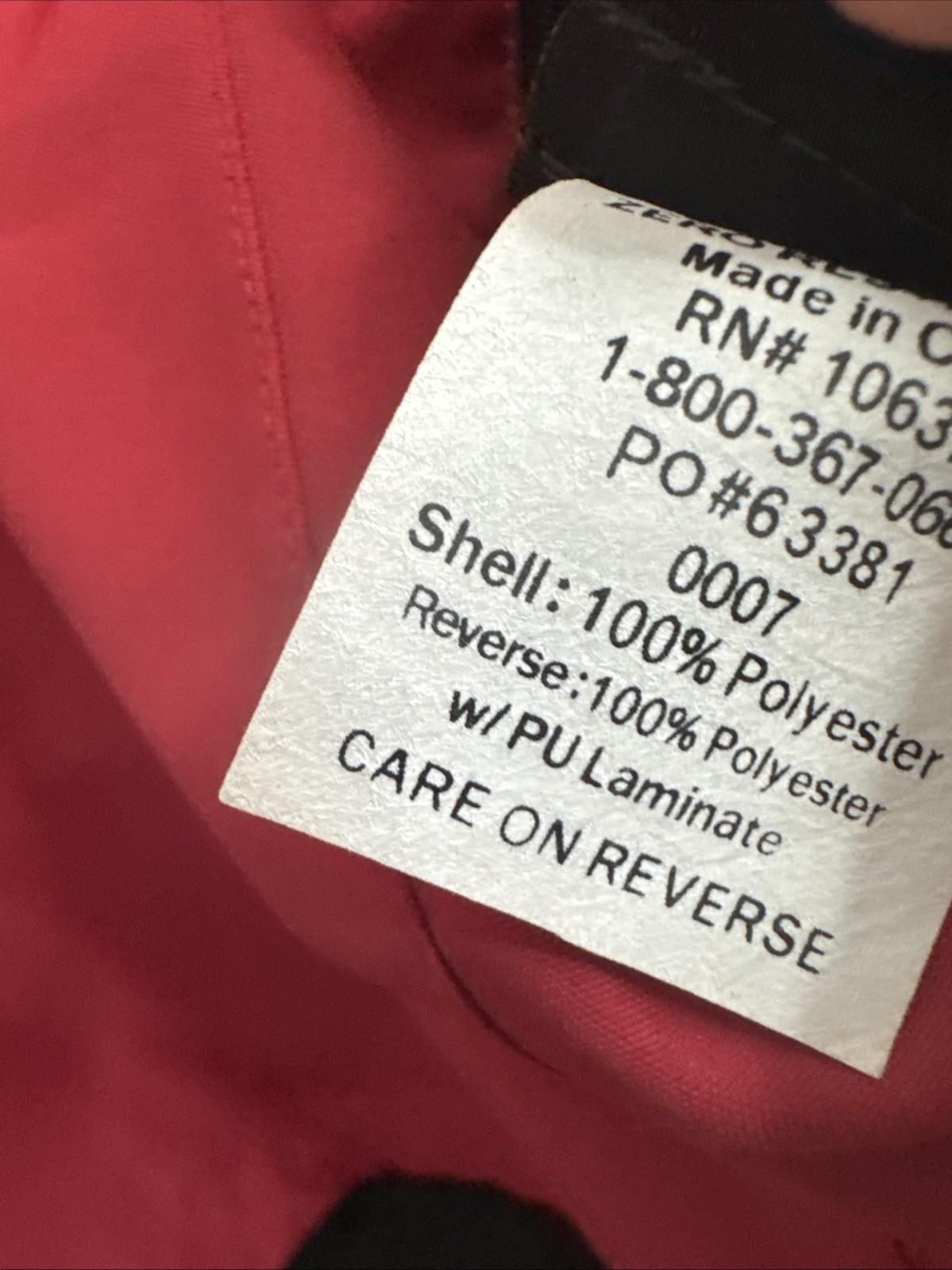 Zero Restriction Waterproof Reversible Red Black … - image 15