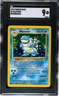 1999 Pokémon Base Set Unlimited Blastoise Holo SGC 9 MT