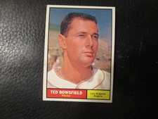 1961  TOPPS #216  TED BOWSFIELD  ANGELS      EXMT