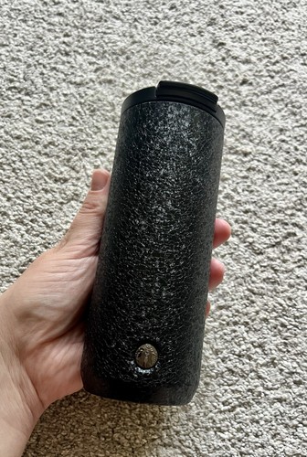Neu Starbucks Black Ice Crystal Edelstahl Becher - 12 fl oz - Travel Mug