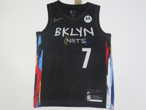 Brooklyn Nets Kevin Durant #7 2021-22 City Edition Swingman Men's Jersey Black