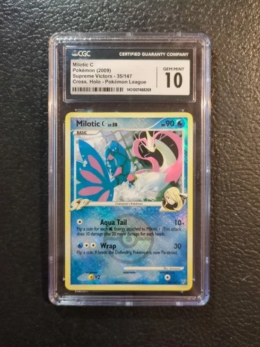 Milotic C 35/147 Supreme Victors Pokemon League Cross Holo CGC 10 Gem Mint