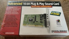Advanced 16-bit Plug  Play Sound Card" by Digital Research, model DRSOUND.