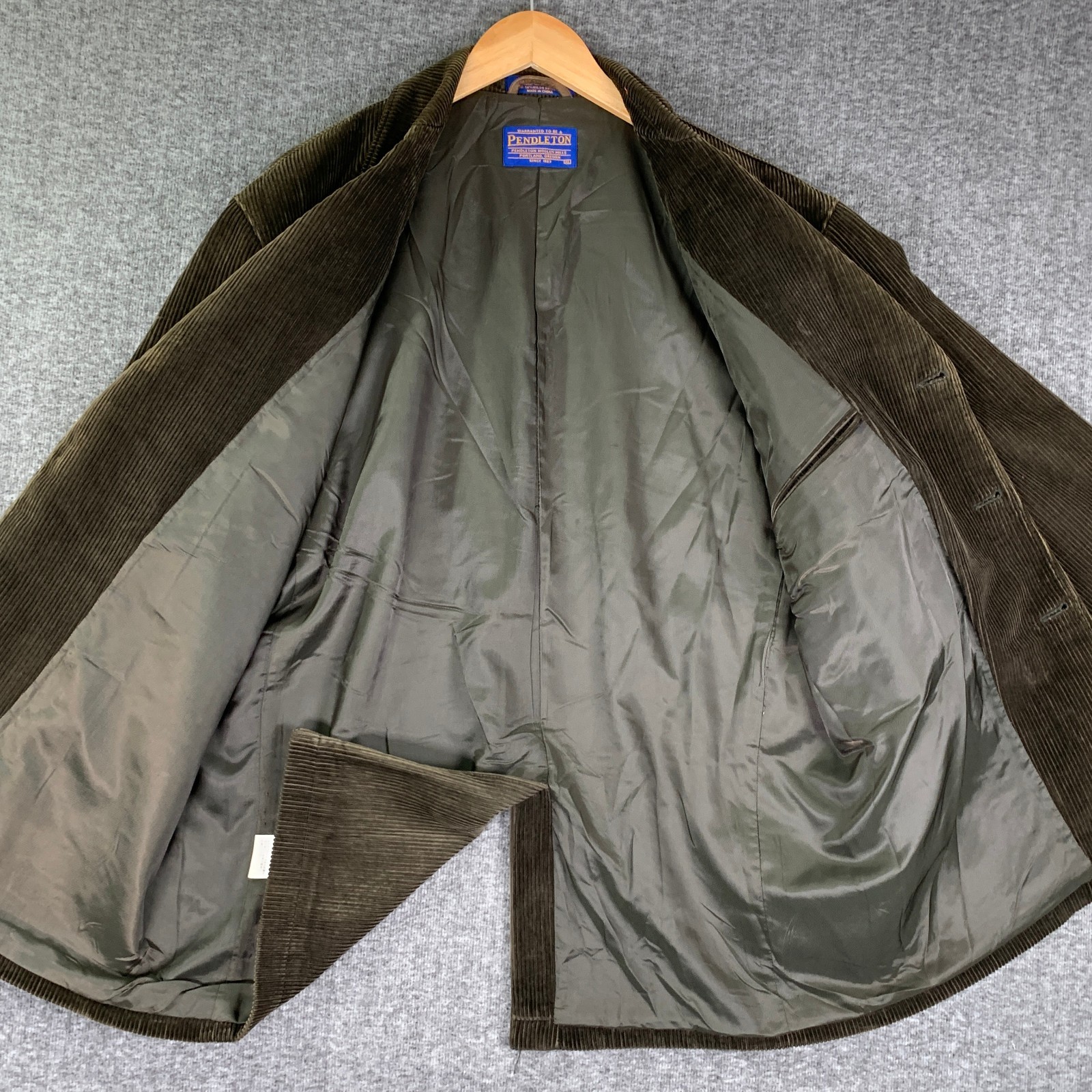 Pendleton Blazer Jacket Men Extra Large Brown Cor… - image 4