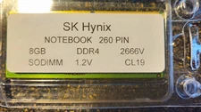 SK Hynix 1Rx8 8GB PC4-21300 (DDR4-2666) SA2 11 SODIMM Notebook Memory