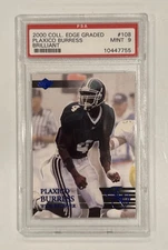 2000 Collectors Edge Graded Plaxico Burress RC #108 Brilliant PSA 9