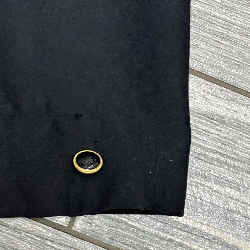 Chaqueta Blazer De Colección Años 80 Carriage Court Fit Para Mujer Talla Grande 22W Negra Un Botón Foto 4 de 4