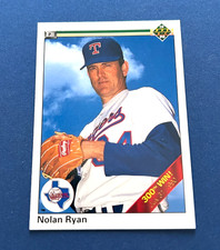 1990 Upper Deck Baseball Nolan Ryan 300th Win #734 HOF Set Break NM-MT