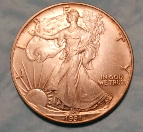 1991  American  Silver Eagle   1 Oz  .999 Fine Silver ▪︎ Brilliant Uncirculated