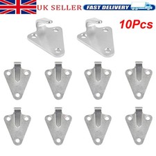 10x Three-Hole Tarpaulin Hooks Metal Tarpaulin Attachment Trailer Hooks Guy Hook