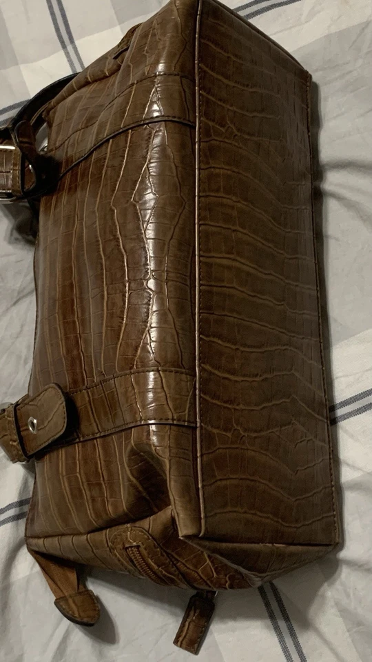 Prada Brown Vintage Crocodile Milano Dal 1913 Handbag - Image 3 of 4