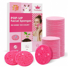 Compressed Facial Sponges 100PCS, Face Sponges for Cleansing