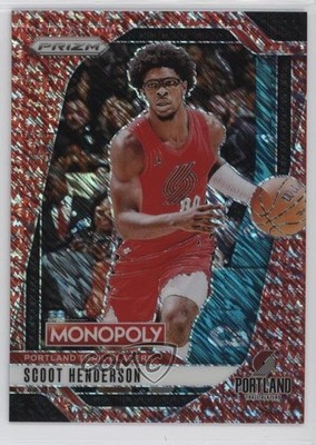 2024 Panini Prizm Monopoly Millionaire Red Shimmer /100 Scoot Henderson #5 1pe9