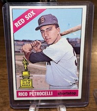 1966 Topps #298 Rico Petrocelli Boston Red Sox RC All Star Rookie Card EX/NM. rookie card picture