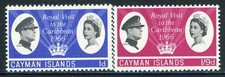 CAYMAN ISLANDS 180-81 SG192-93 MH 1966 Royal Visit set of 2 CV$3