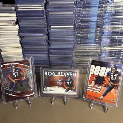 HUGE Luther Burden III 3 Card Lot Chicago Bears #87 RC Patch And Much More!!