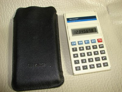 Sharp EL-230 ElsiMate calculator with LCD display. Auto off. Circa 1980' -#25