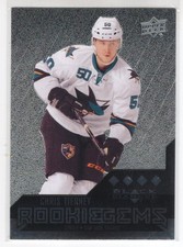 14/15 UD BLACK DIAMOND CHRIS TIERNEY QUAD ROOKIE RC SP #246