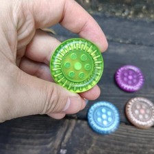 Ámbar PEI Material Inquieto Deslizante Moneda Adulto EDC Juguete Sensorial Autismo Anti Estrés